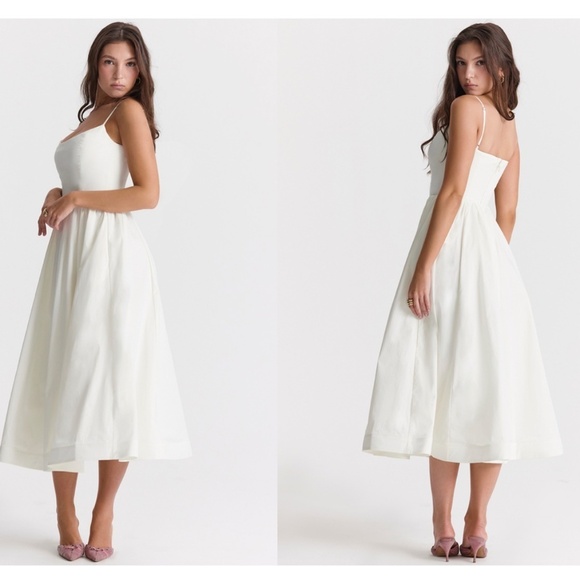 HOUSE OF CB XS D-DD 'Lolita' Ivory Corset Sundress white NWOT size XS - Picture 12 of 16